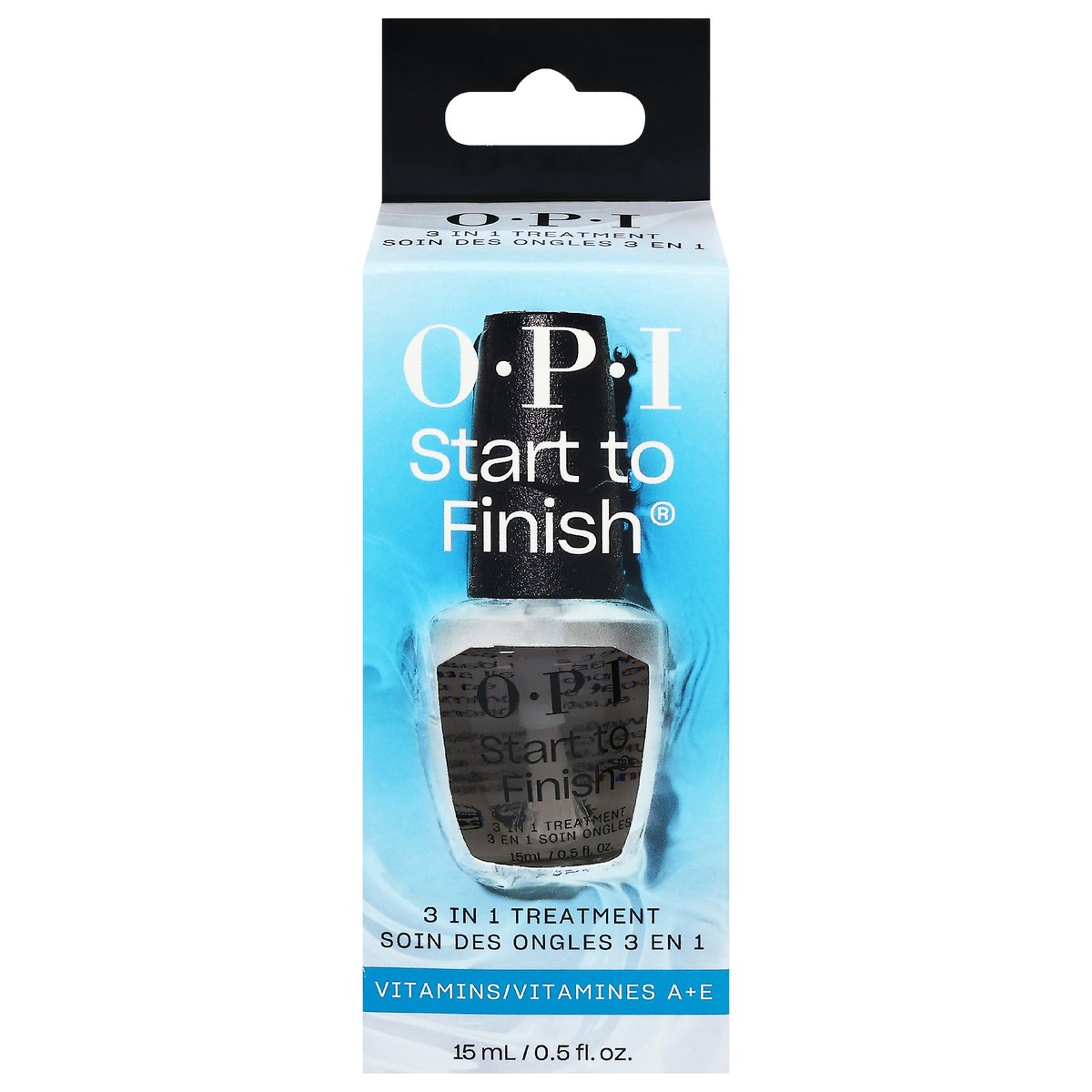 slide 1 of 9, OPI Start to Finish Vitamins A+E 3 in 1 Treatment 15 ml, 0.5 fl oz