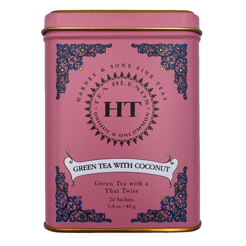 slide 1 of 3, Harney & Sons Green Tea with Coconut, 20 ct