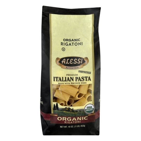 slide 1 of 1, Alessi Premium Italian Pasta Organic Rigatoni, 16 oz