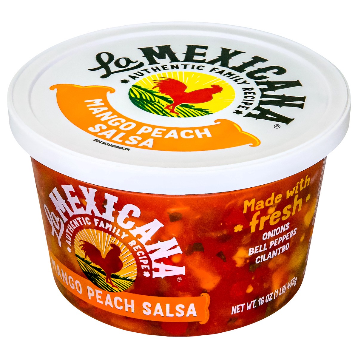 slide 12 of 13, La Mexicana Mango Peach Salsa 16oz, 16 oz