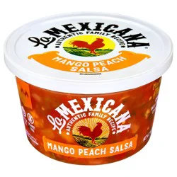 La Mexicana Mango Peach Salsa 16 oz