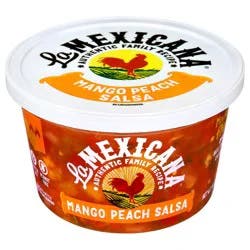 La Mexicana Mango Peach Salsa 16 oz