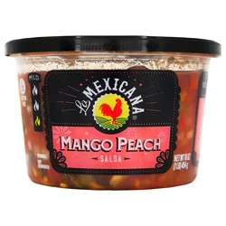 La Mexicana Mango Peach Salsa 16 oz