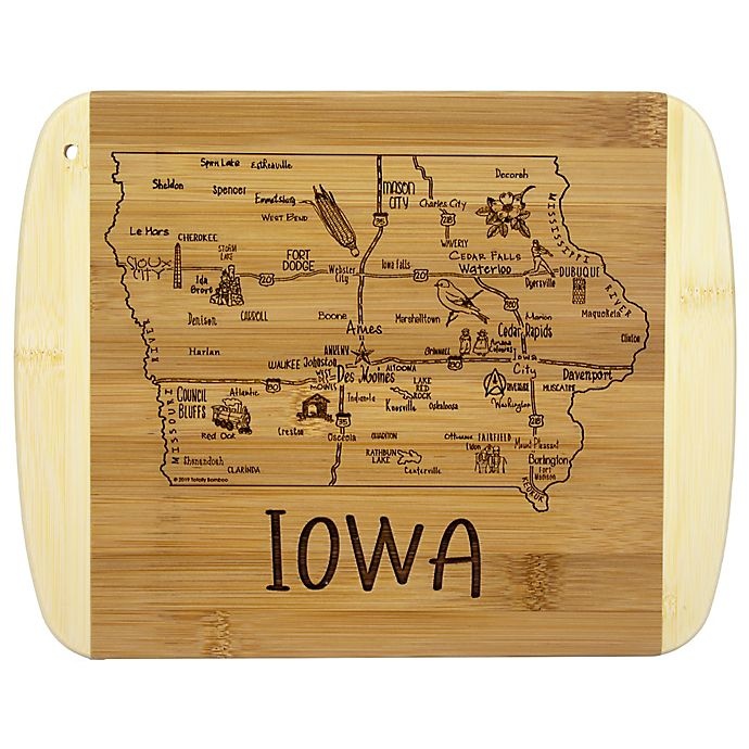 slide 1 of 1, Totally Bamboo Iowa Slice of Life Cutting Board, 1 ct