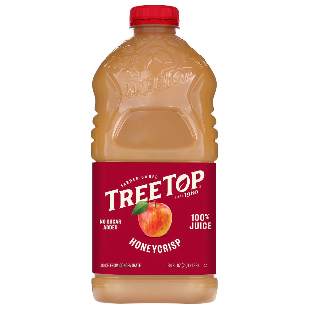 slide 2 of 4, Tree Top® Honeycrisp Ulfiltered Apple Juice Bottle, 64 fl oz