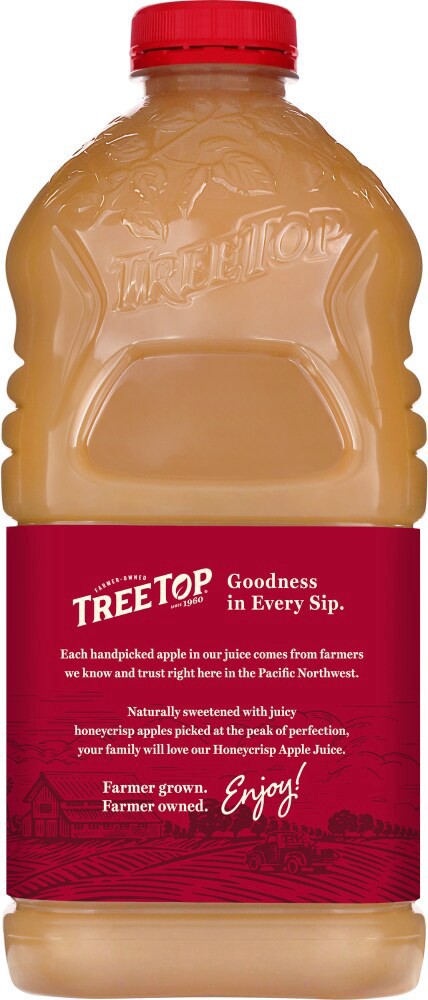 slide 4 of 4, Tree Top® Honeycrisp Ulfiltered Apple Juice Bottle, 64 fl oz