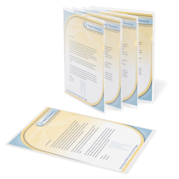 slide 1 of 1, Office Depot Brand Poly Project View Folders, Letter Size, Clear, Pack Of 10, 10 ct