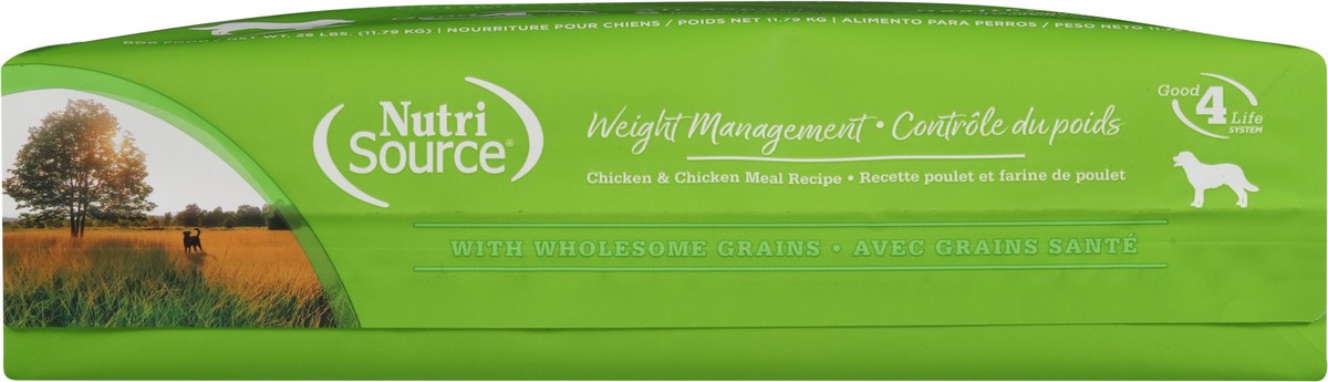 slide 8 of 14, NutriSource Weight Management Chicken & Chicken Meal Recipe Dog Food 26 lb, 26 lb