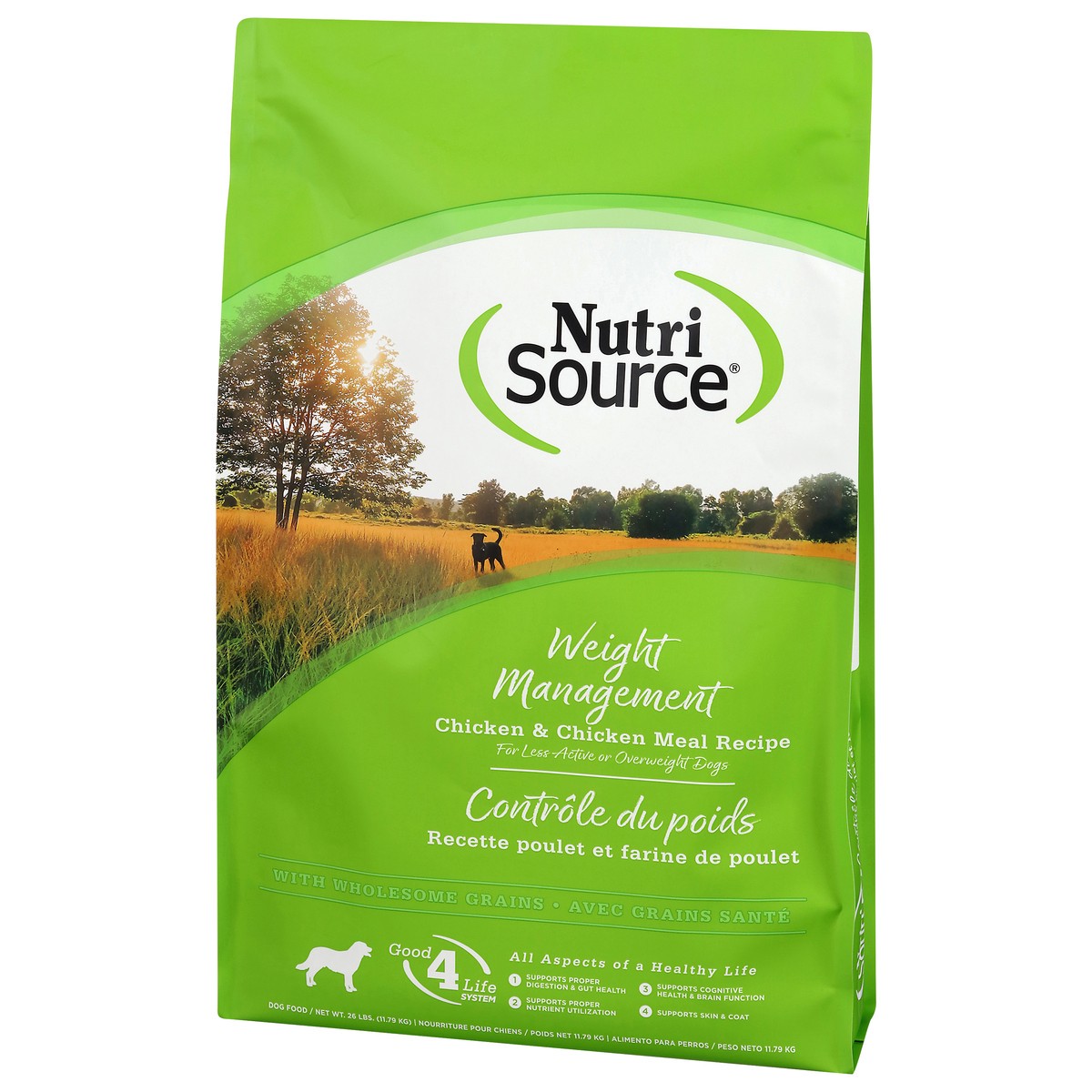 slide 2 of 14, NutriSource Weight Management Chicken & Chicken Meal Recipe Dog Food 26 lb, 26 lb
