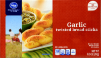 slide 1 of 1, Kroger Garlic Twisted Bread Sticks, 10.5 oz
