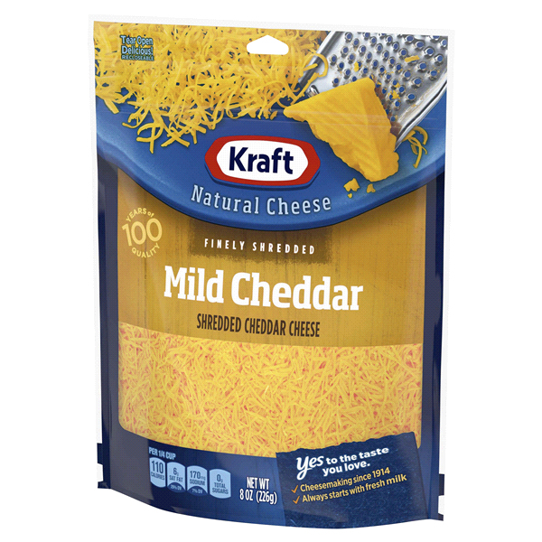 slide 5 of 13, Kraft Mild Cheddar Finely Shredded Cheese, 8 oz