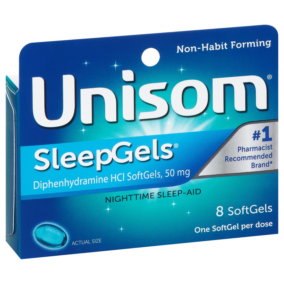 slide 12 of 13, Unisom Sleepgels Nighttime Sleep-Aid Softgels, 8 ct