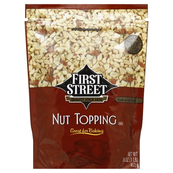 slide 1 of 1, First Street Nut Topping, 16 oz