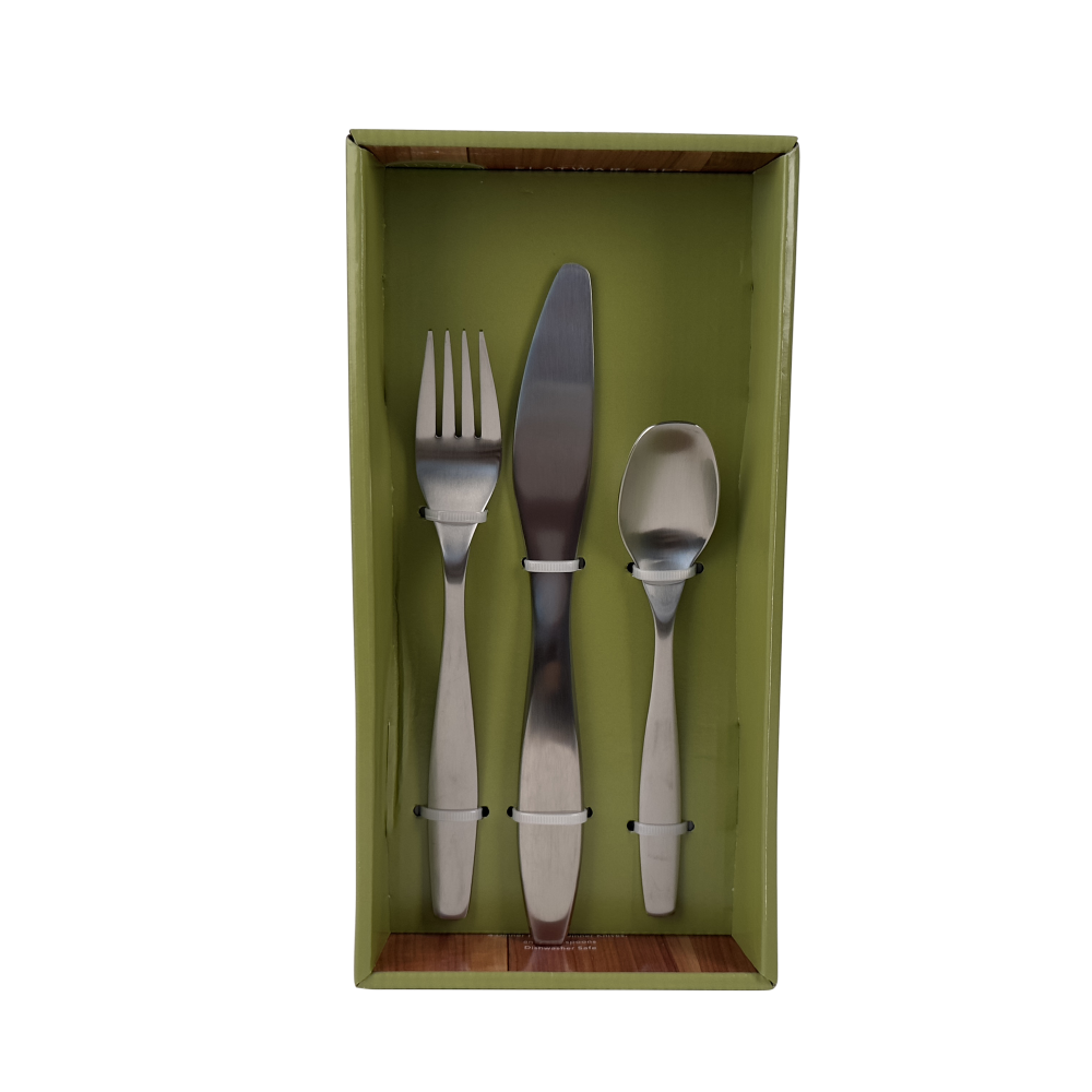 slide 1 of 3, Dash of That 12 Piece Crew Boxed Flatware Set, 1 ct