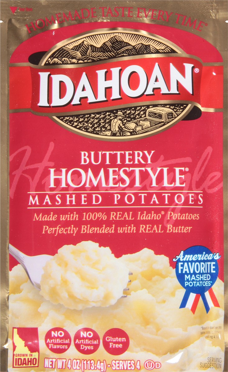 slide 13 of 13, Idahoan Buttery Homestyle Mashed Potatoes 4 oz, 4 oz