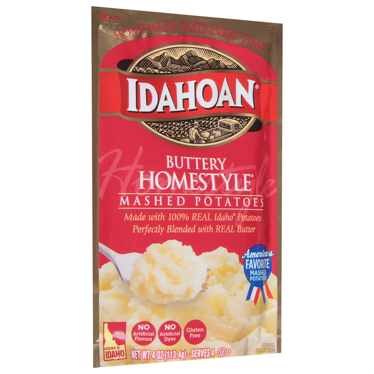 slide 7 of 13, Idahoan Buttery Homestyle Mashed Potatoes 4 oz, 4 oz