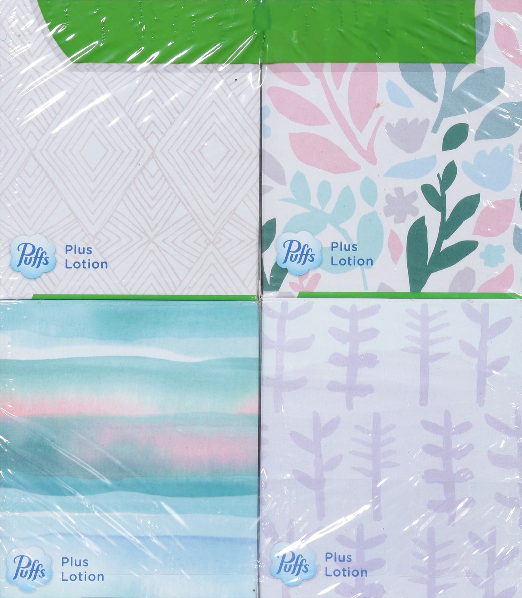 slide 6 of 9, Puffs Plus Lotion 2-Ply Facial Tissues 4 - 48 Pack, 4 ct