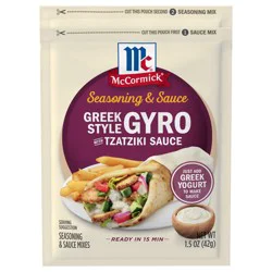 McCormick Greek Style Gyro Seasoning & Sauce Duo, 1.5 oz