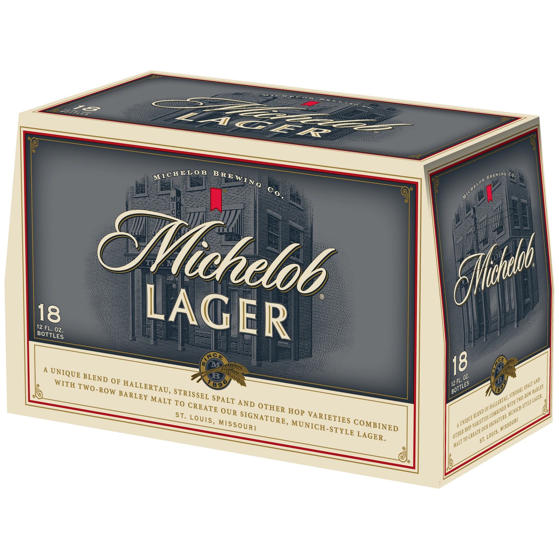 slide 2 of 3, Michelob Lager, 18 Pack 12 fl. oz. Bottles, 18 ct; 12 fl oz