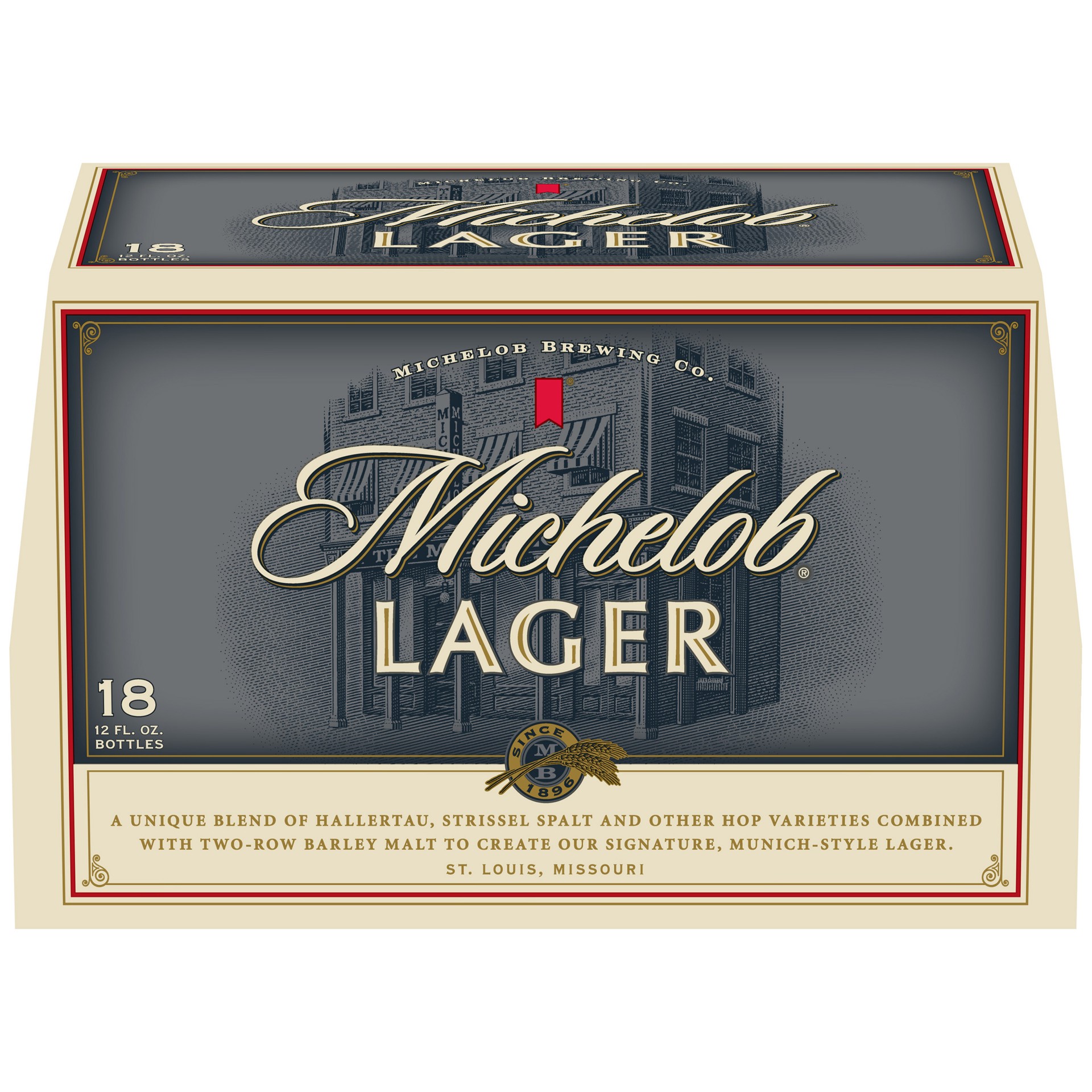 slide 3 of 3, Michelob Lager, 18 Pack 12 fl. oz. Bottles, 18 ct; 12 fl oz