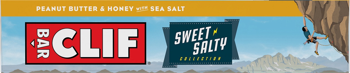 slide 7 of 10, Clif Bar Sweet & Salty Peanut Butter & Honey With Sea Salt Energy Bars, 12 ct; 2.4 oz