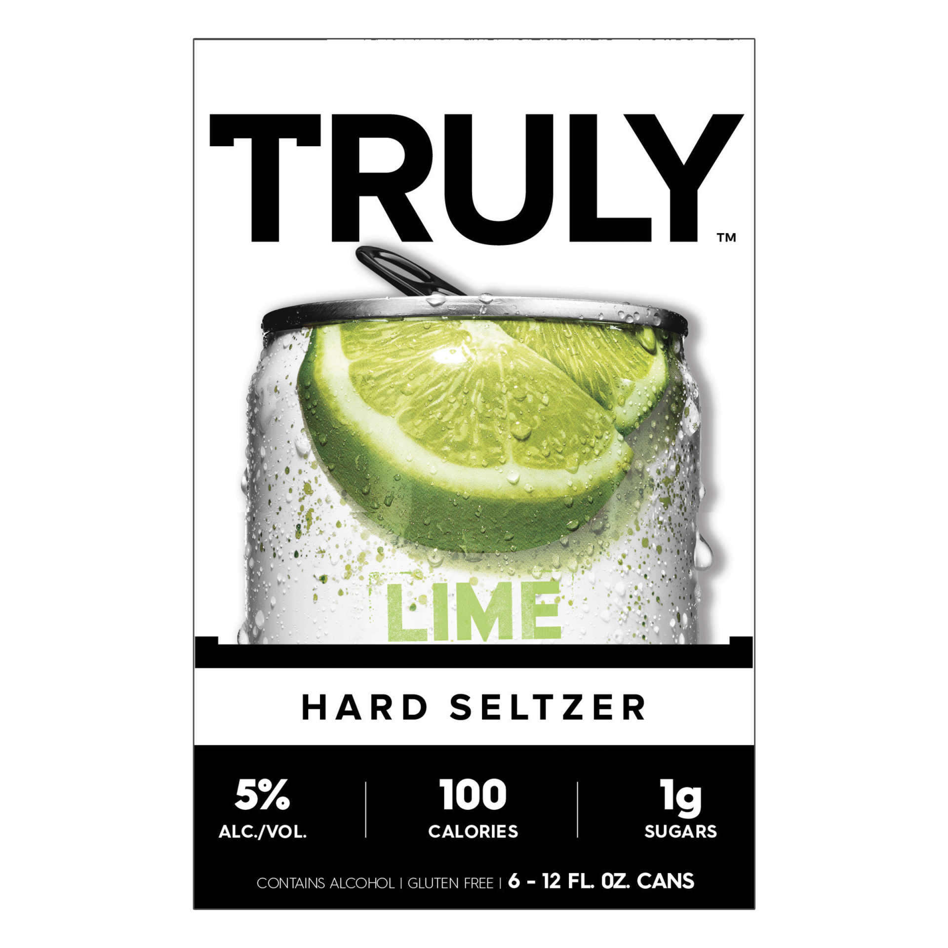 slide 3 of 3, TRULY Hard Seltzer Lime, 6 ct; 12 oz