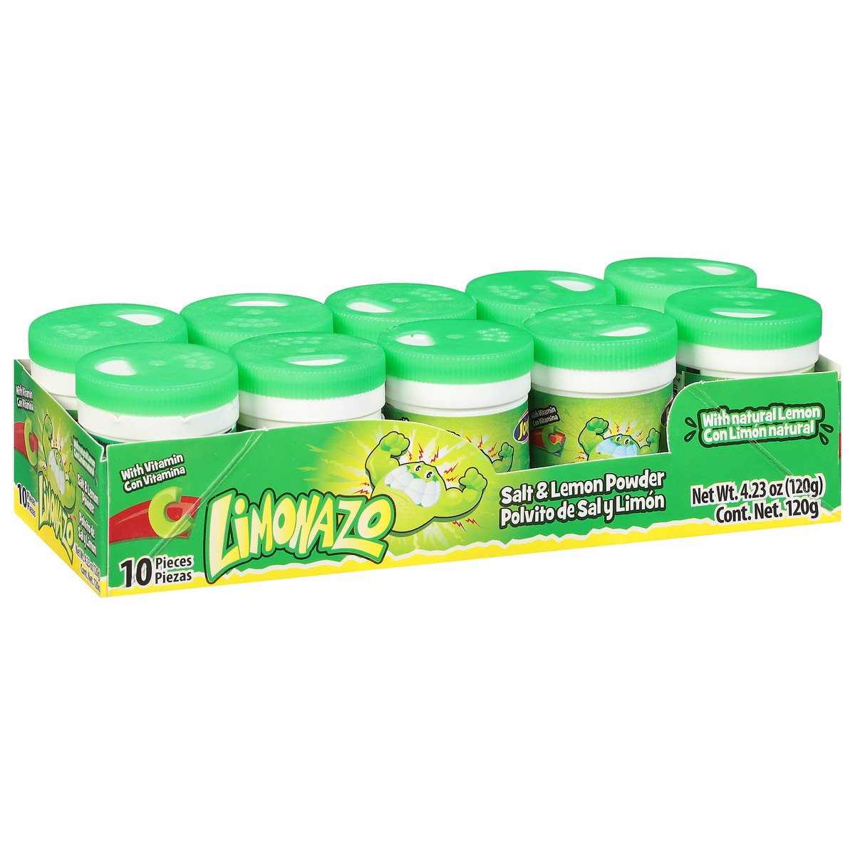 slide 2 of 9, Jovy Limonazo Salt & Lemon Powder with Natural Lemon 10 ea, 10 ct