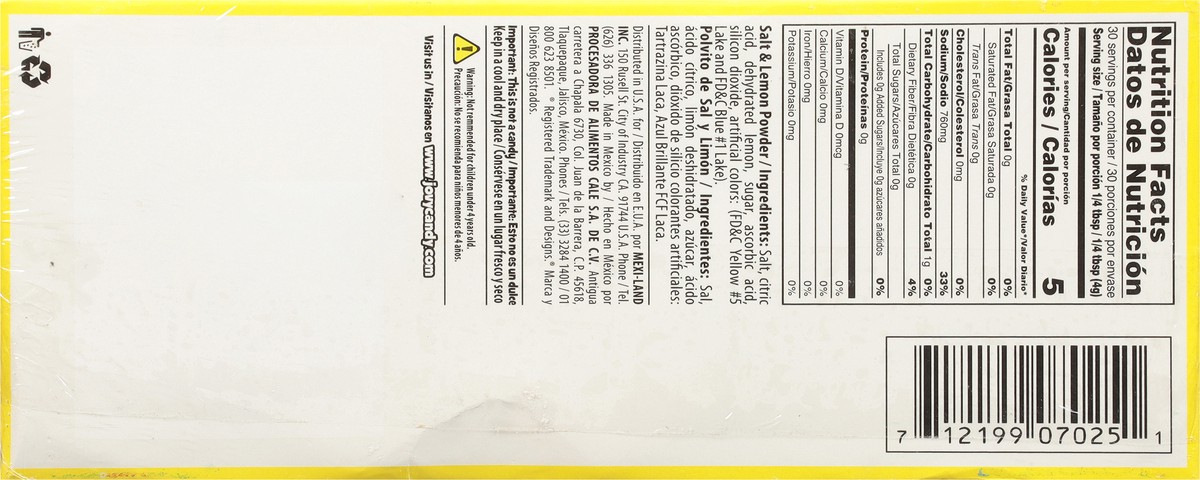 slide 4 of 9, Jovy Limonazo Salt & Lemon Powder with Natural Lemon 10 ea, 10 ct