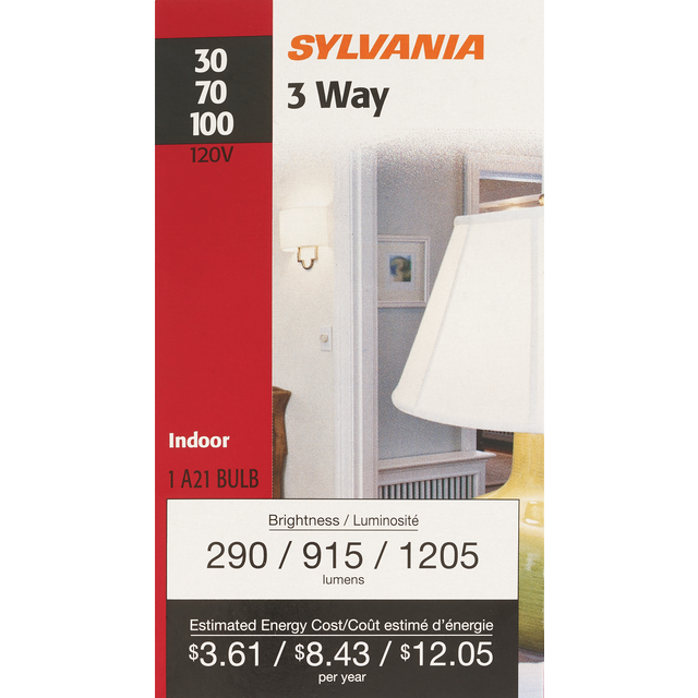slide 1 of 1, Sylvania Syl 3-Way 30-100Wt, 1 ct