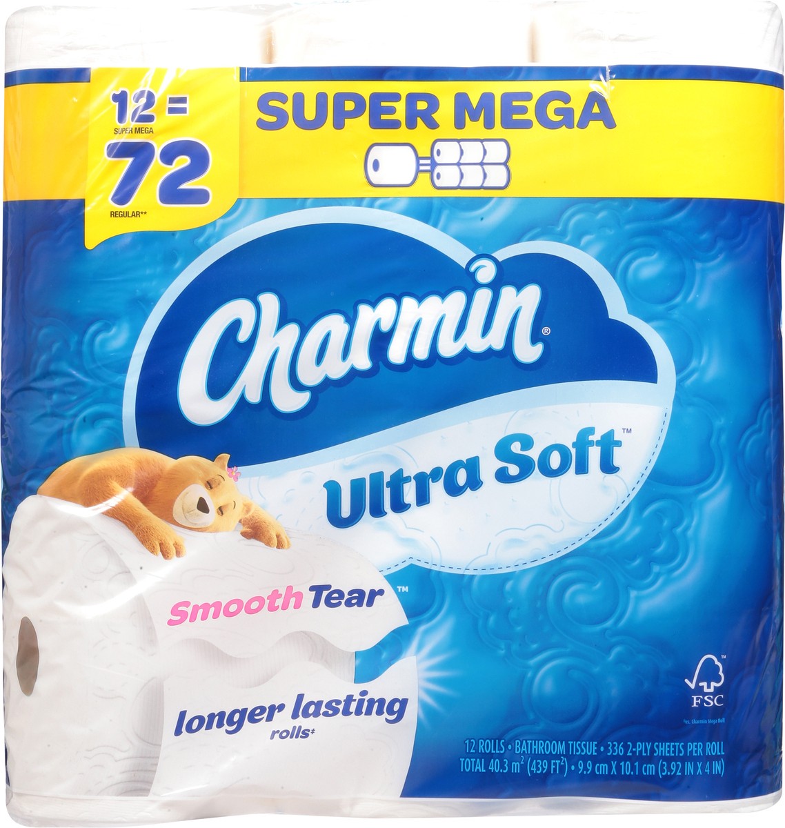 slide 5 of 11, Charmin Ultra Soft Toilet Paper 12 Mega XL Rolls, 336 Sheets Per Roll, 12 ct