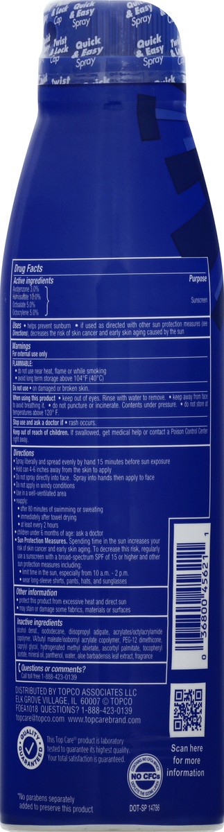 slide 2 of 9, Topcare Sport Spray Continuous Spf 50, 5.5 oz