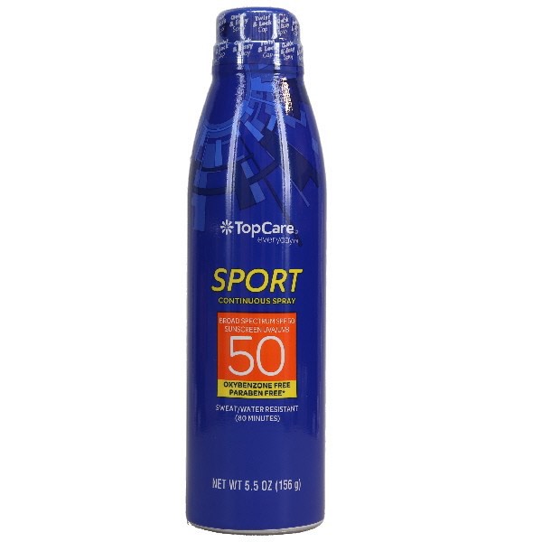 slide 1 of 9, Topcare Sport Spray Continuous Spf 50, 5.5 oz