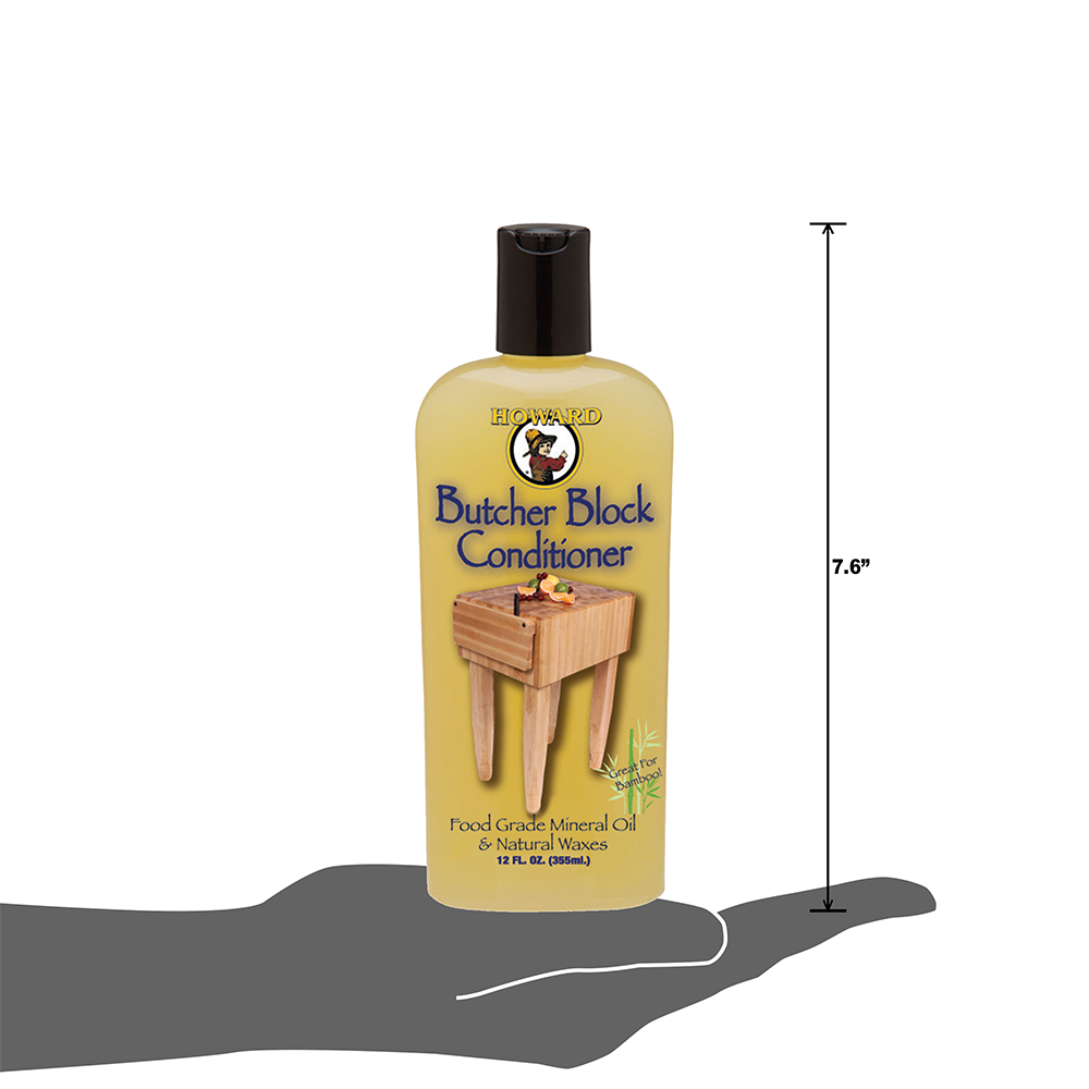 slide 3 of 5, Howard Clear Food-grade Mineral Butcher Block Oil (12-oz), 1 ct