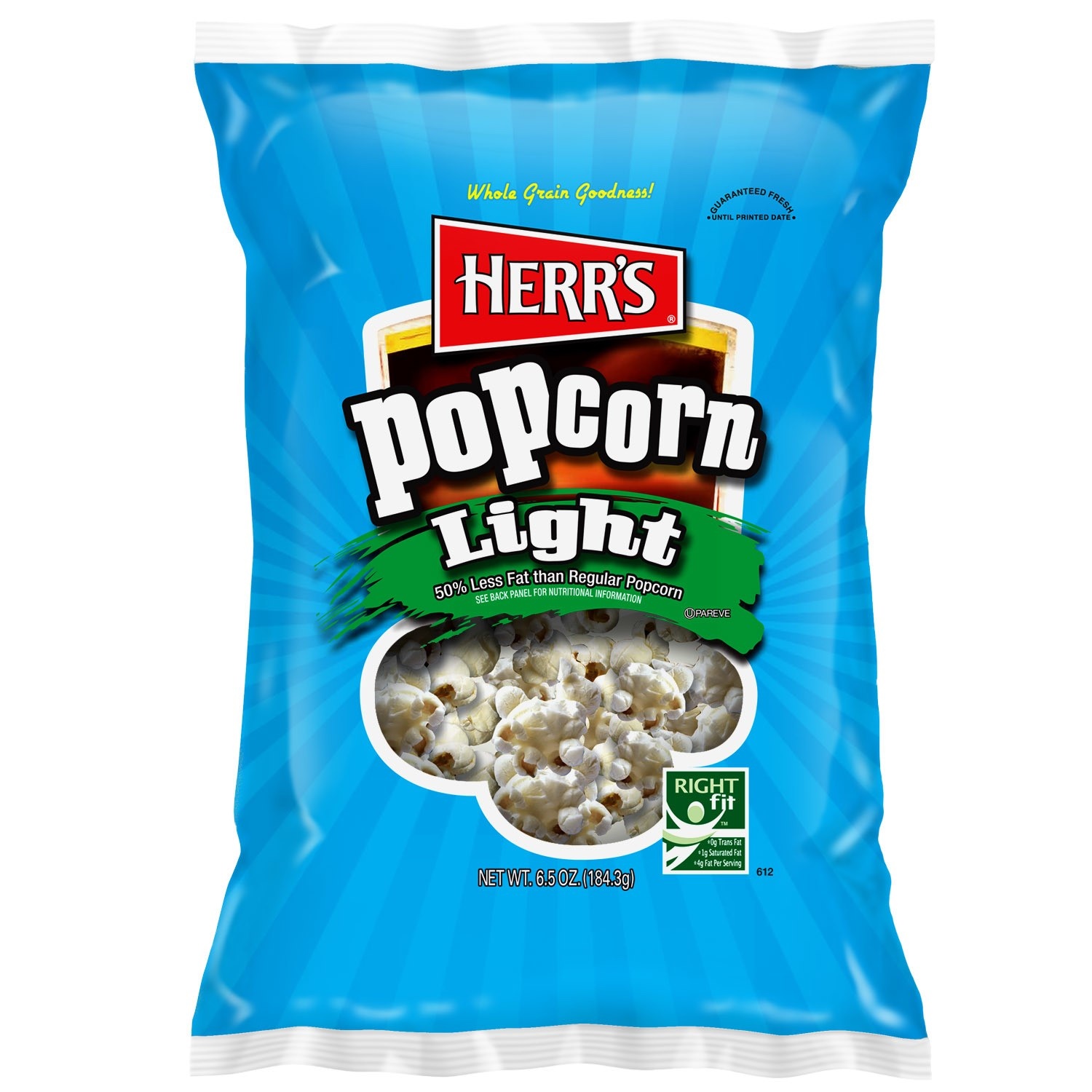 slide 1 of 1, Herr's Light Popcorn, 6.5 oz