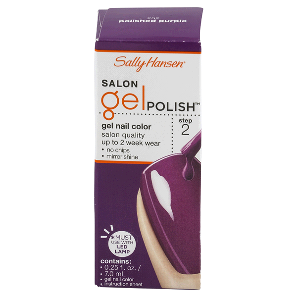 slide 1 of 6, Sally Hansen Salon Gel Polish 252 Polished Purple, 1 ct
