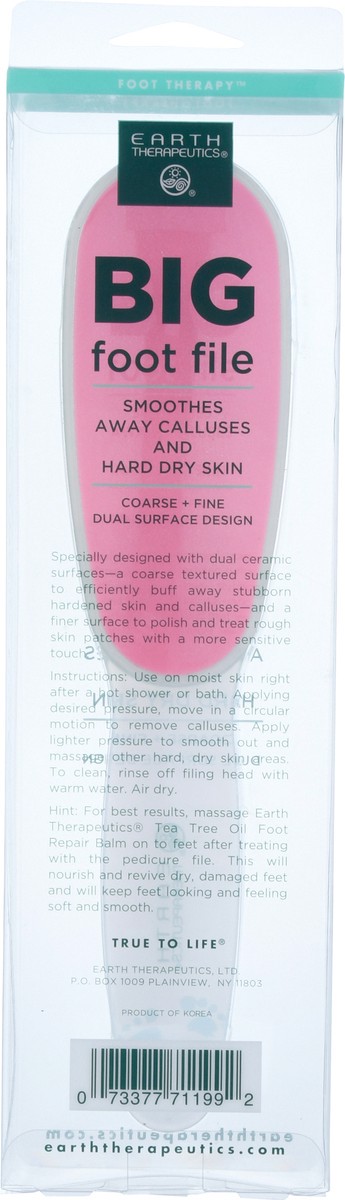 slide 3 of 10, Earth Therapeutics Coarse + Fine Foot File 1 ea, 1 ct