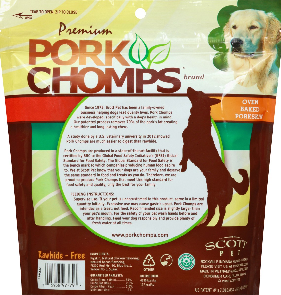 slide 5 of 9, Pork Chomps Premium Rawhide-Free Assorted Flavor Dog Treats 12 ea, 12 ct