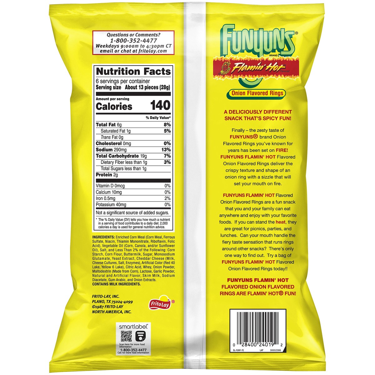 slide 4 of 4, Funyuns Onion Flavored Rings, 6 oz