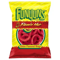 Funyuns Onion Flavored Rings Flamin' Hot Flavor 6 Oz