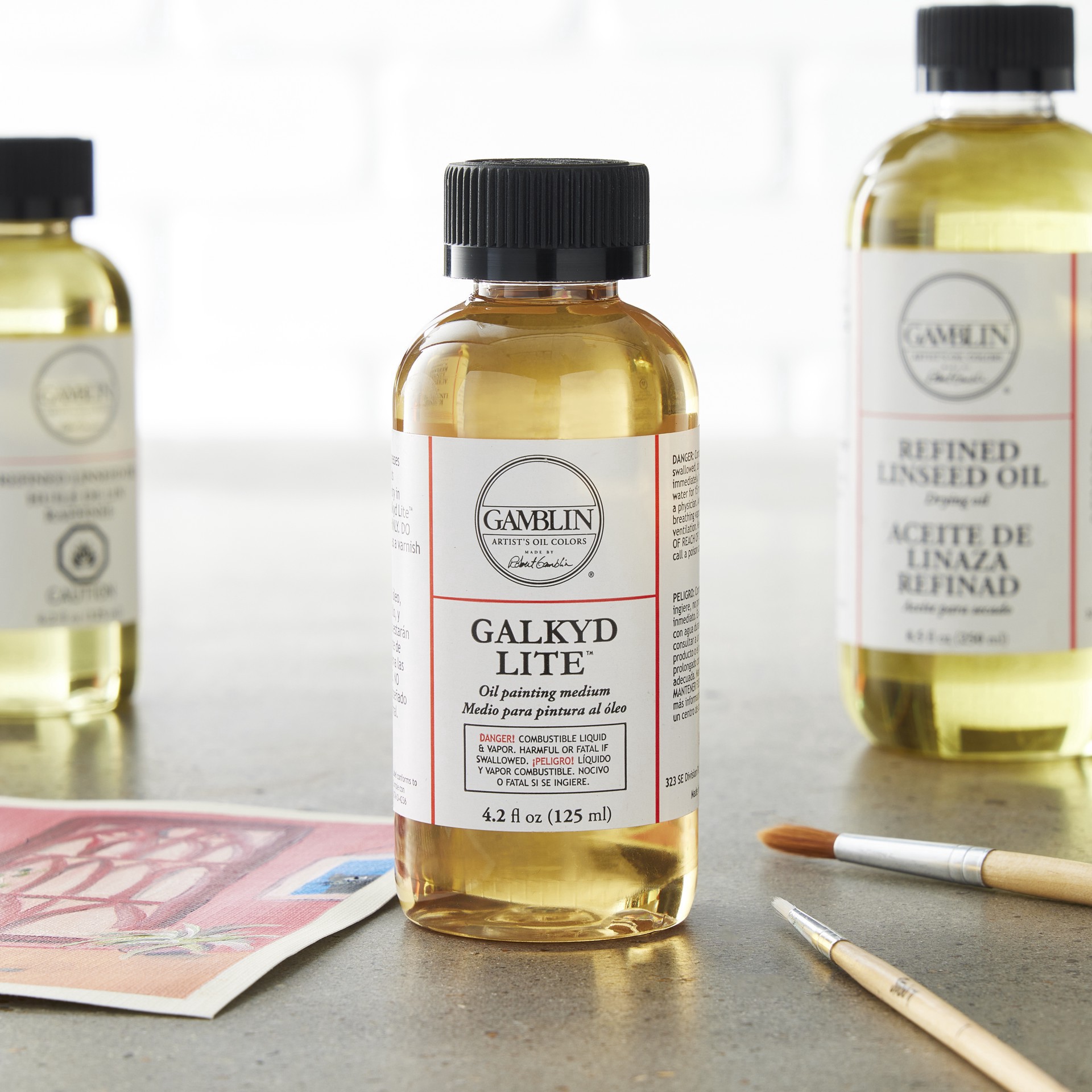 slide 2 of 2, Gamblin Galkyd Lite, 4 fl oz