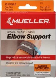 Mueller Müeller Maximum Adjust-to-Fit Tennis Elbow Support 1 ea Box
