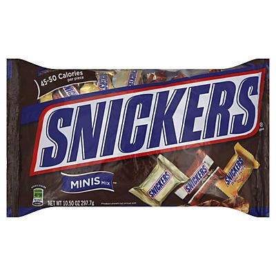 slide 1 of 1, Snickers Minis Variety Mix Candy, 10.5 oz