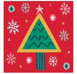 Party Creations Joyful Trees Paper Napkins