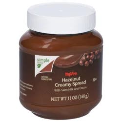 Hy-vee Hazelnut Creamy Spread With Skim Milk And Cocoa