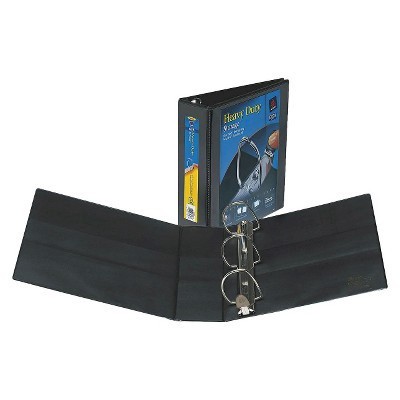 slide 1 of 2, Avery 3 in. Heavy-Duty View Binder With Locking 1-Touch EZD Rings - Black, 1 ct