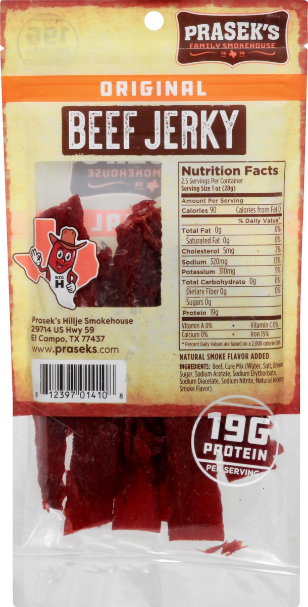 slide 3 of 13, Prasek's Original Beef Jerky 2.5 oz, 2.5 oz