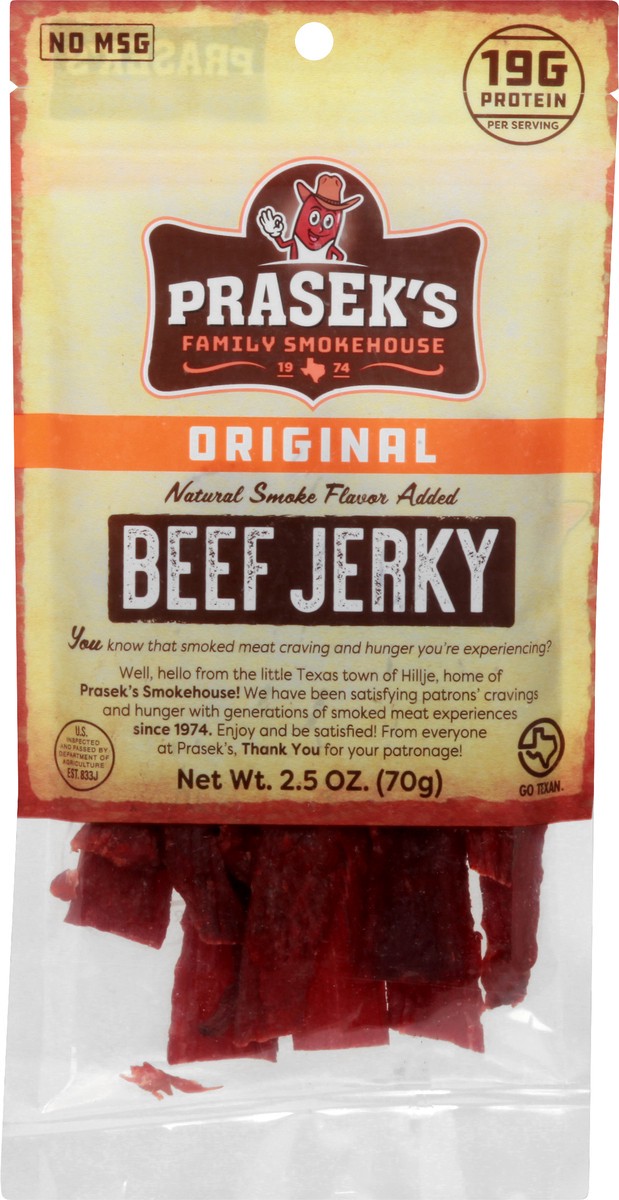 slide 4 of 13, Prasek's Original Beef Jerky 2.5 oz, 2.5 oz