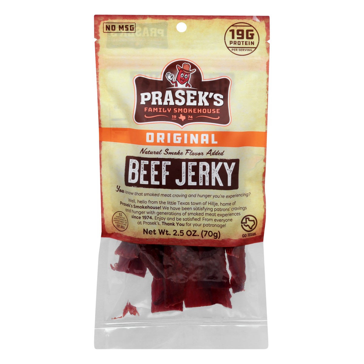 slide 10 of 13, Prasek's Original Beef Jerky 2.5 oz, 2.5 oz