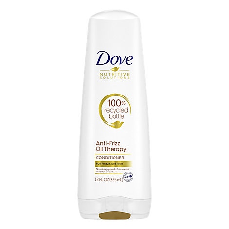 slide 1 of 1, Dove Nutritive Solutions Conditioner Anti Frizz Oil Therapy, 12 oz