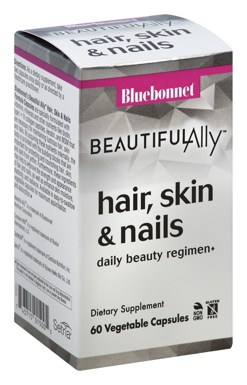 slide 1 of 1, Bluebonnet Nutrition Beautiful Ally Hair Skin & Nails Daily Beauty Regimen, 60 ct